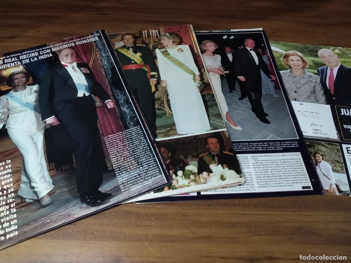 Otros art&iacute;culos de coleccionismo en papel: Reyes Juan Carlos y Sofia * Lote 100 Paginas Revistas Clippings