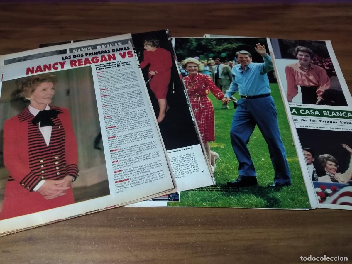 Otros art&iacute;culos de coleccionismo en papel: Nancy Reagan * Lote 100 Paginas Revistas Clippings