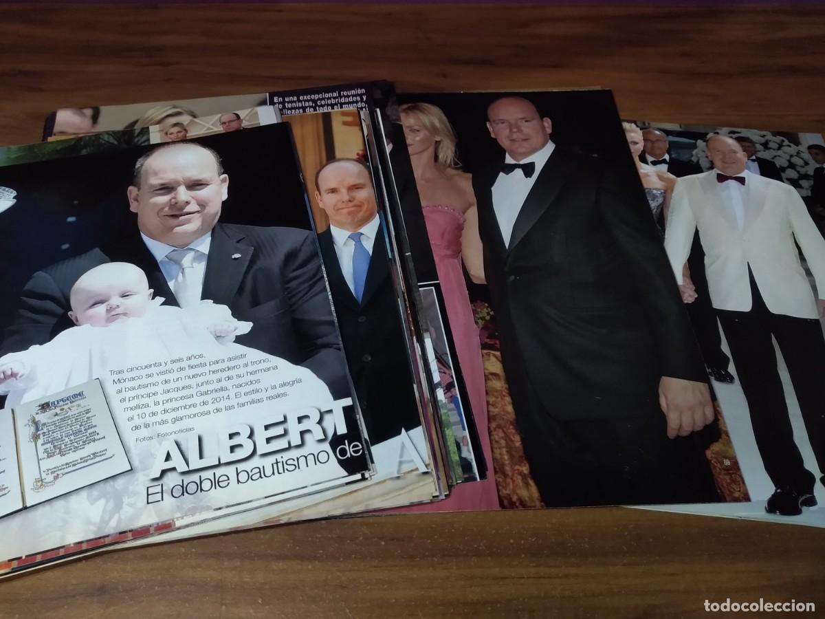 Otros art&iacute;culos de coleccionismo en papel: Principe Alberto * Monaco * Lote 100 Paginas Revistas Clippings # 3