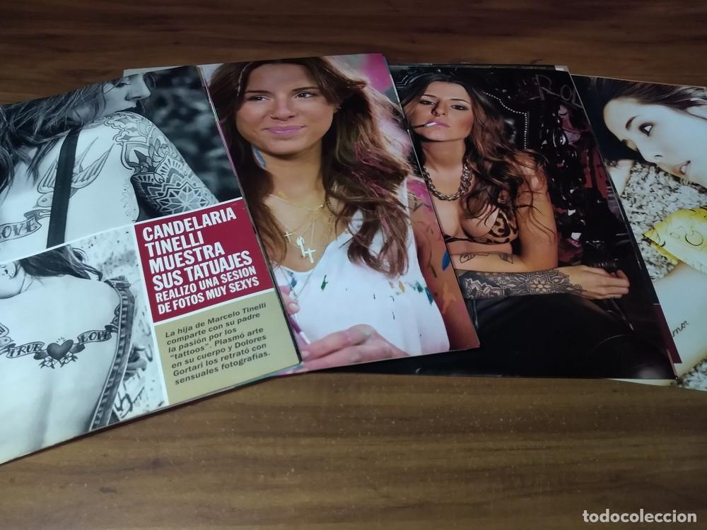 Otros art&iacute;culos de coleccionismo en papel: Candelaria Tinelli * Lote 100 Paginas Revistas Clippings # 2