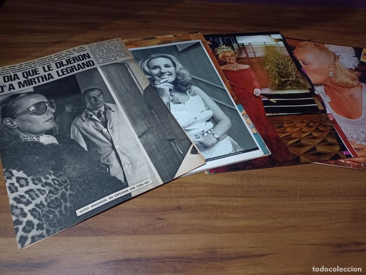 Otros art&iacute;culos de coleccionismo en papel: Mirtha Legrand * Lote 100 Paginas Revistas Clippings # 4