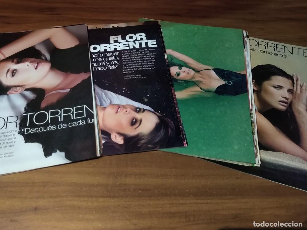 Otros art&iacute;culos de coleccionismo en papel: Florencia Torrente * Lote 100 Paginas Revistas Clippings