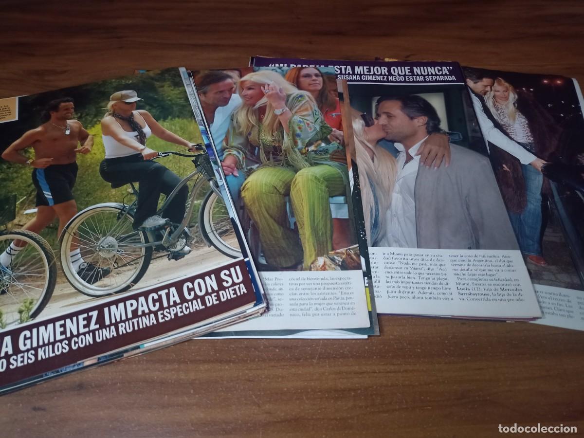 Otros art&iacute;culos de coleccionismo en papel: Susana Gimenez * Lote 100 Paginas Revistas Clippings # 8