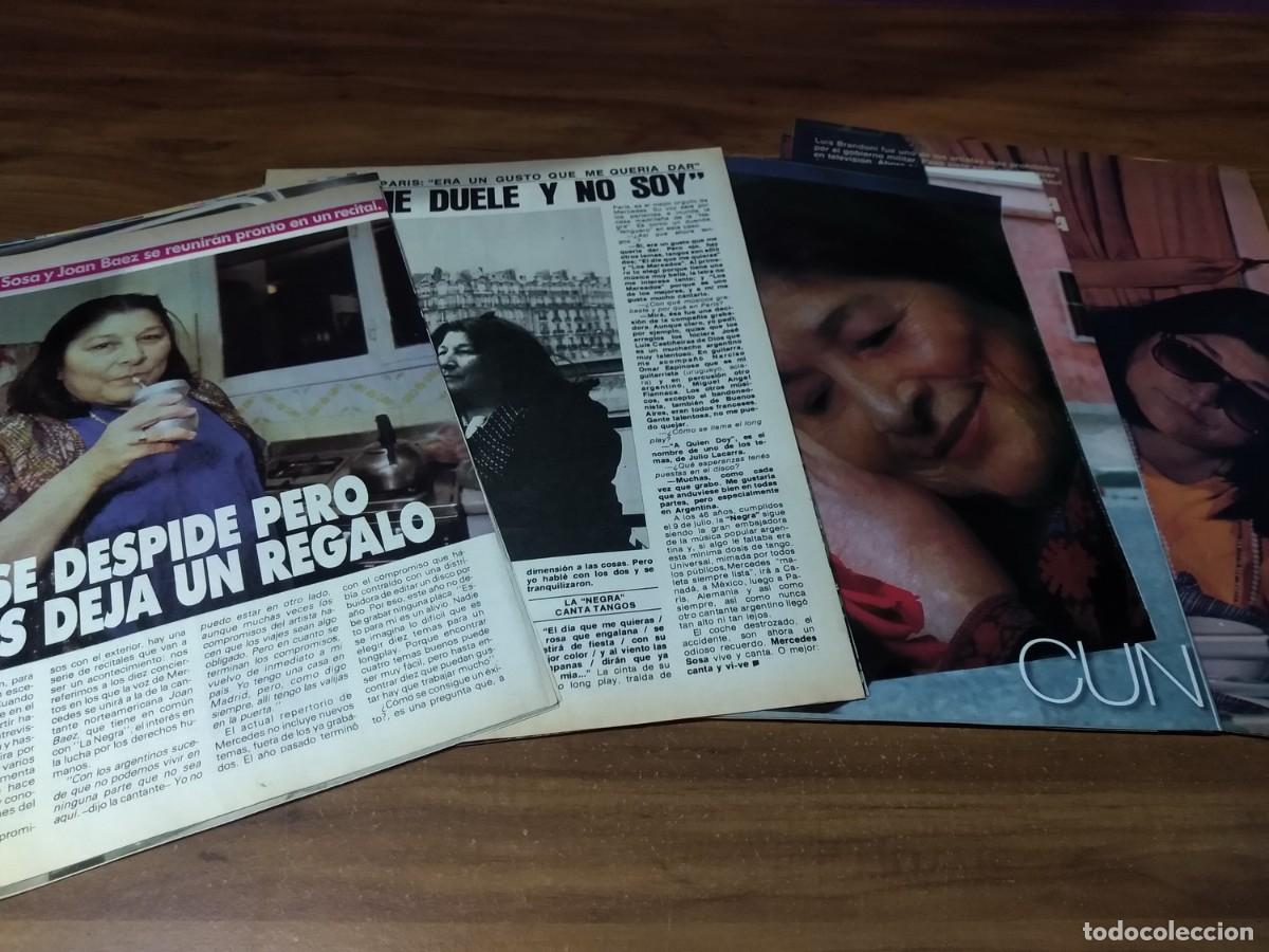 Otros art&iacute;culos de coleccionismo en papel: Mercedes Sosa * Lote 100 Paginas Revistas Clippings # 2