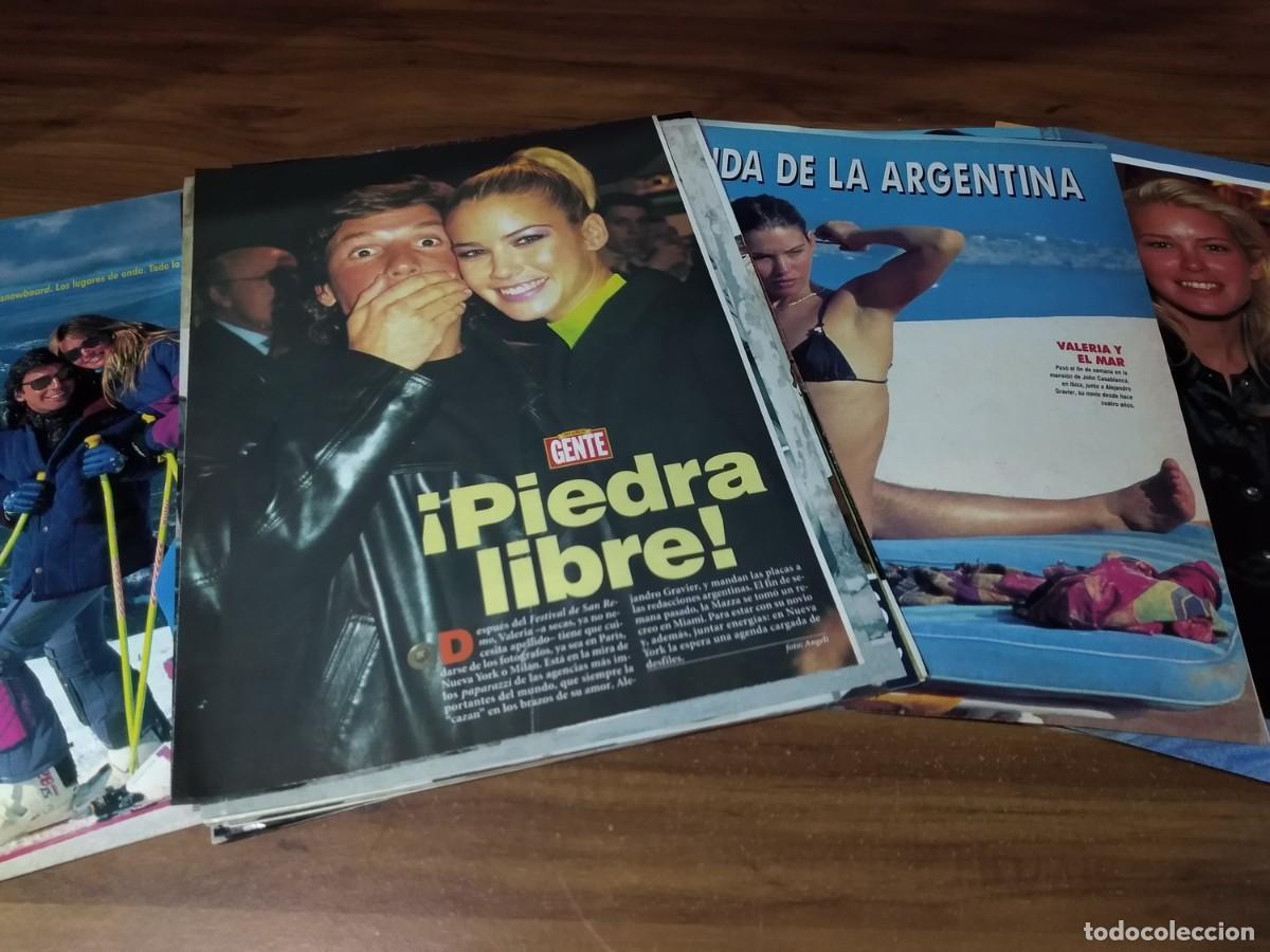 Otros art&iacute;culos de coleccionismo en papel: Valeria Mazza * Lote 100 Paginas Revistas Clippings # 10