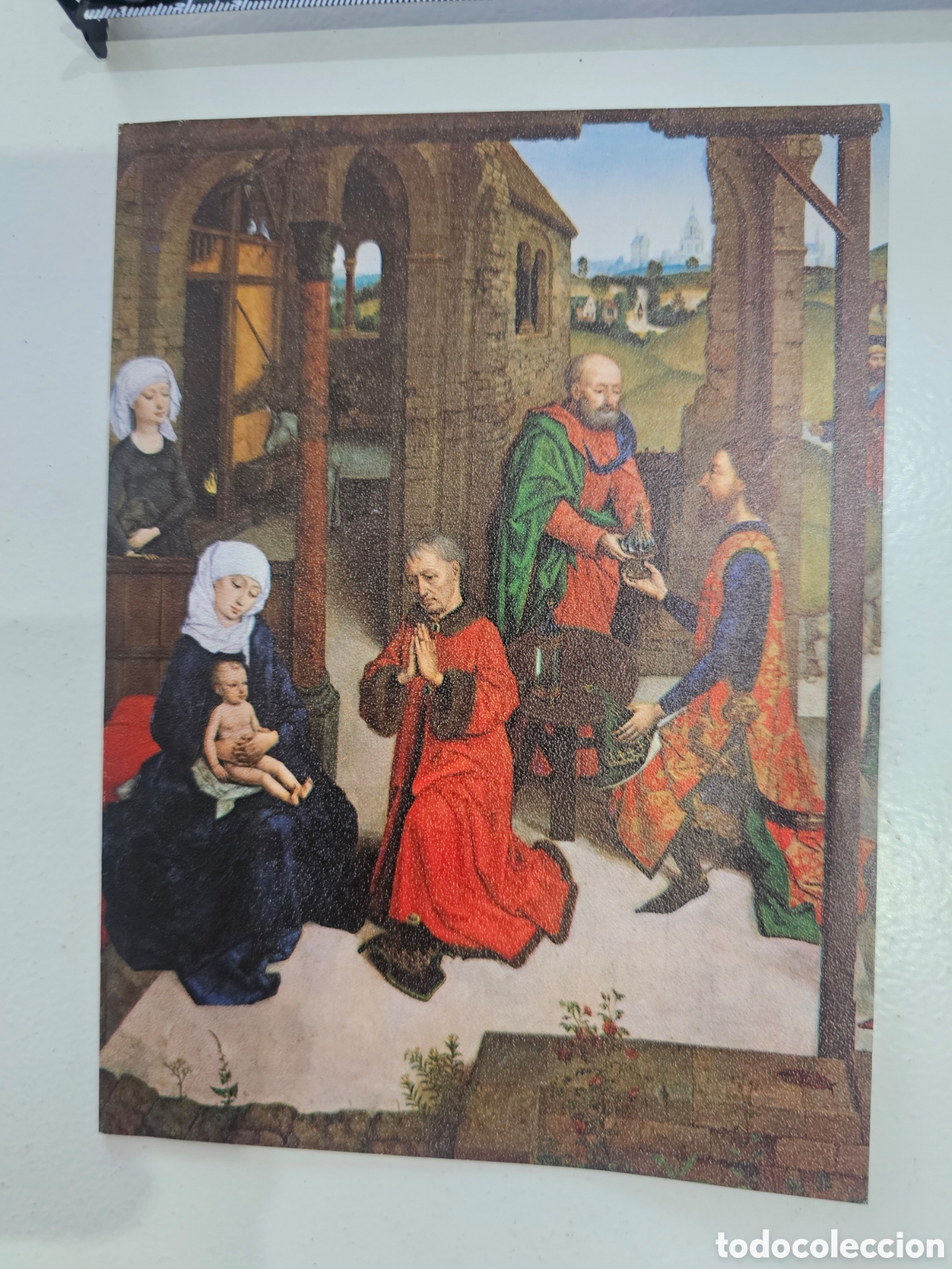 Otros art&iacute;culos de coleccionismo en papel: Tarjeta de felicitaci&oacute;n de Navidad La anunciaci&oacute;n de los Reyes Sastrer&iacute;a R. SIERCO 1969