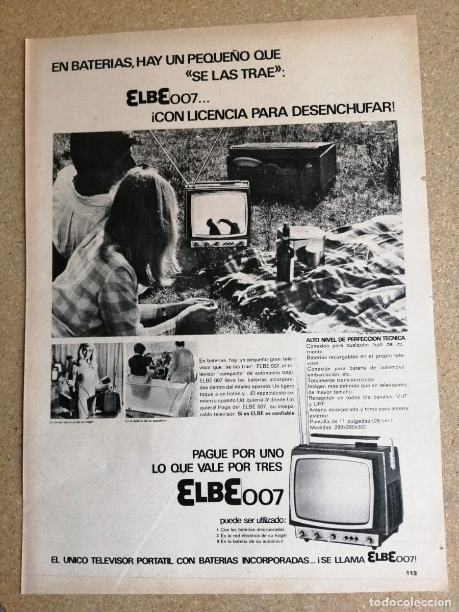 Otros art&iacute;culos de coleccionismo en papel: ANUNCIO. TELEVISOR ELBE