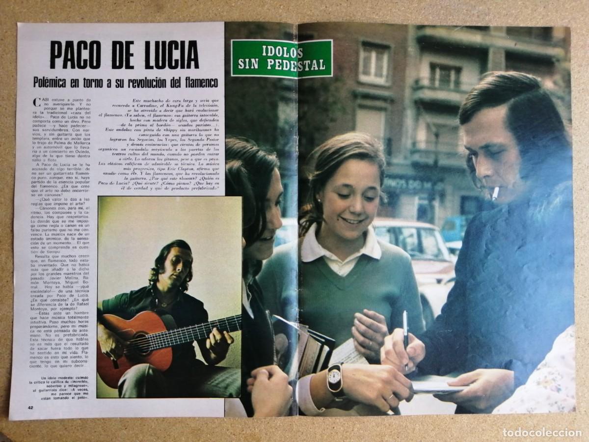 Otros art&iacute;culos de coleccionismo en papel: REPORTAJE. PACO DE LUCIA