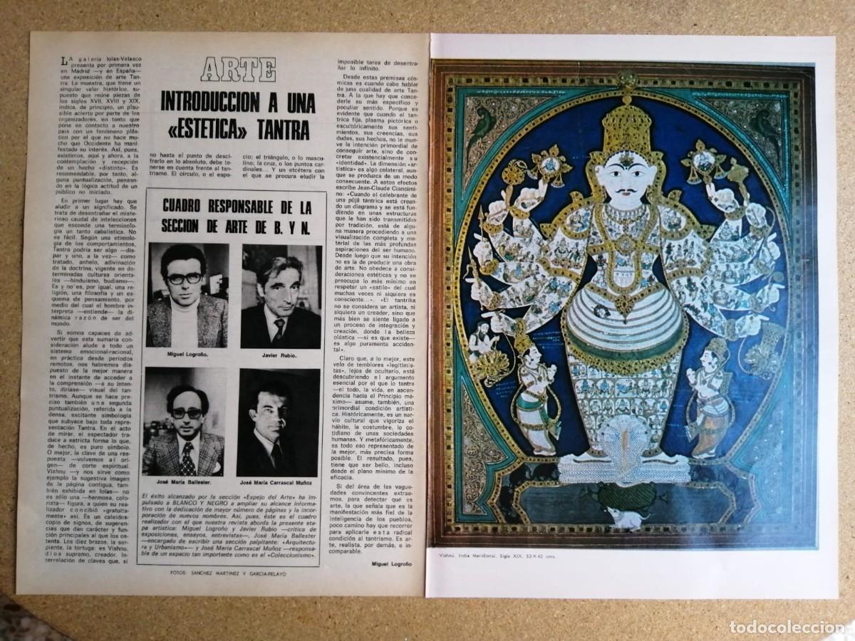 Otros art&iacute;culos de coleccionismo en papel: REPORTAJE ARTE. INTRODUCCION A UNA ESTETICA TANTRA