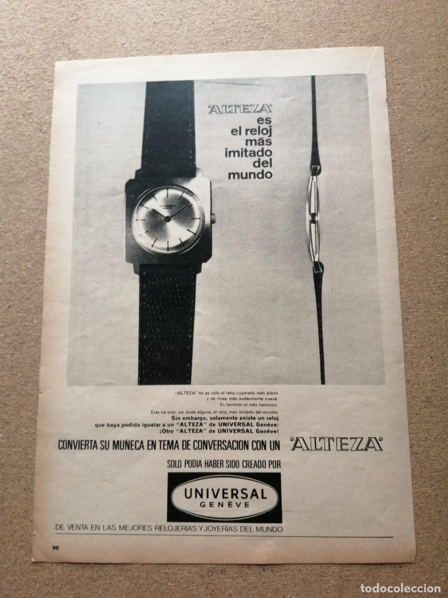 Otros art&iacute;culos de coleccionismo en papel: ANUNCIO. RELOJ UNIVERSAL GENEVE