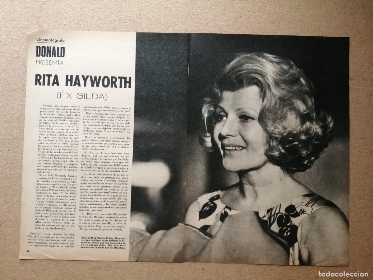 Otros art&iacute;culos de coleccionismo en papel: REPORTAJE. RITA HAYWORTH RUEDA EN ESPA&Ntilde;A