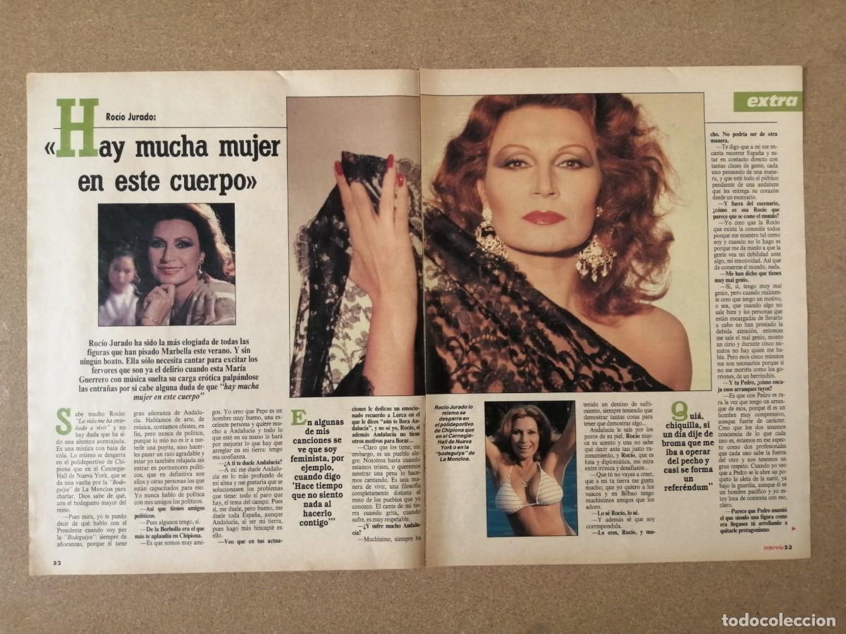 Otros art&iacute;culos de coleccionismo en papel: REPORTAJE. ROCIO JURADO, HAY MUCHA MUJER EN ESTE CUERPO