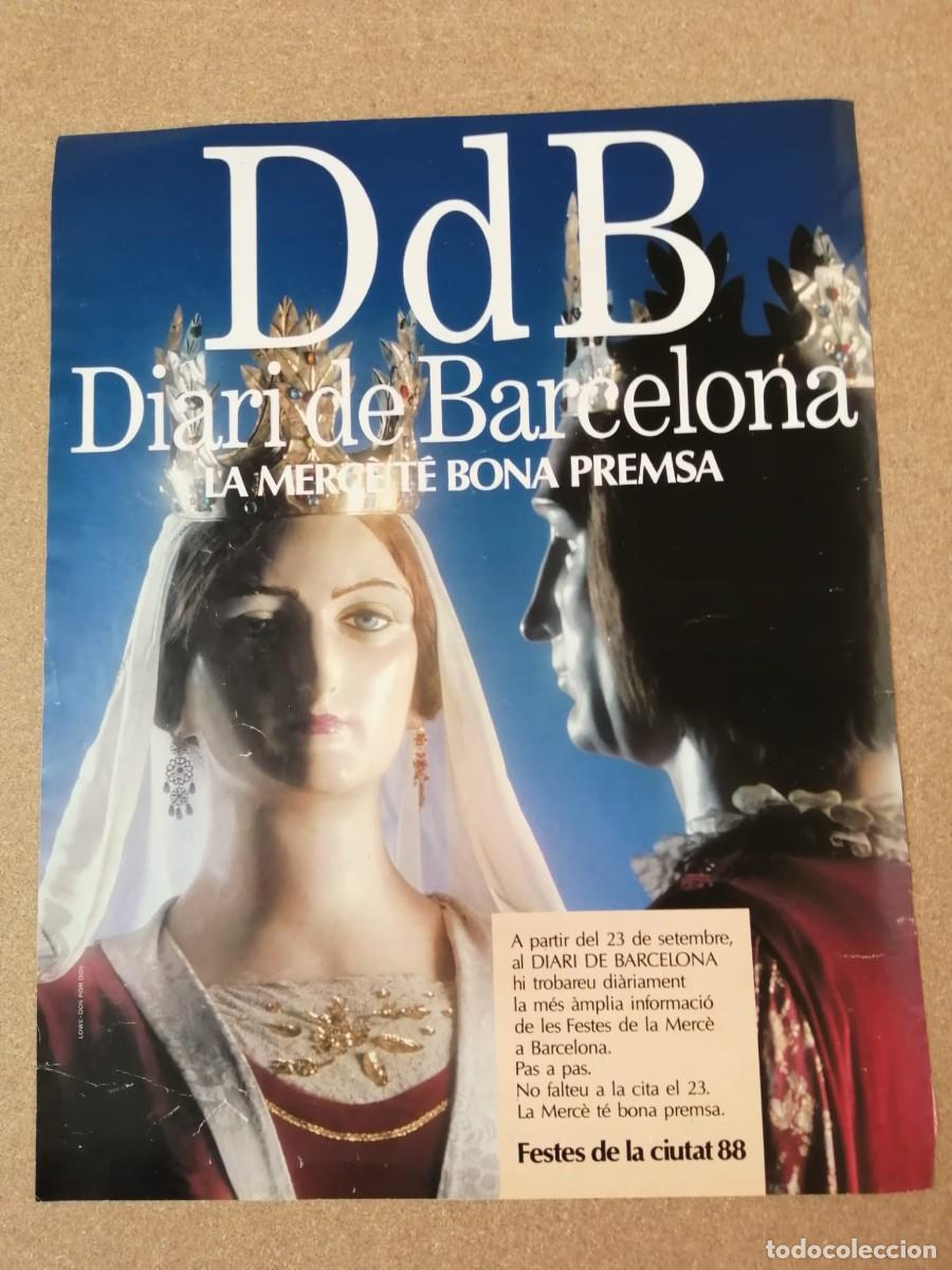 Otros art&iacute;culos de coleccionismo en papel: ANUNCIO. DIARI DE BARCELONA, LA MERCE TE BONA PREMSA