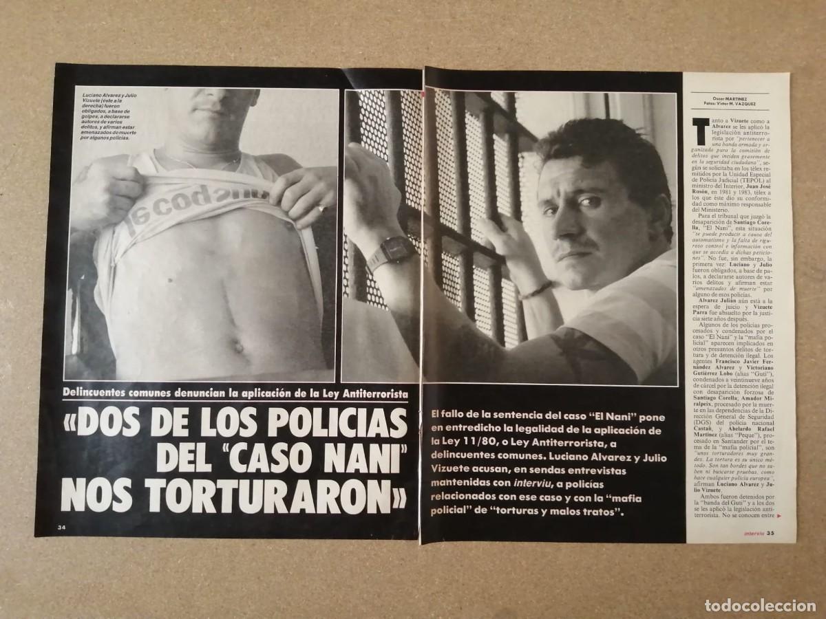 Otros art&iacute;culos de coleccionismo en papel: REPORTAJE. DOS DE LOS POLICIAS DEL CASO NANI... NOS TORTURARON
