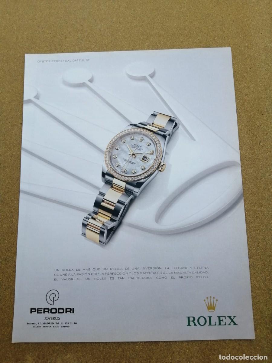 Otros art&iacute;culos de coleccionismo en papel: ANUNCIO. ROLEX......
