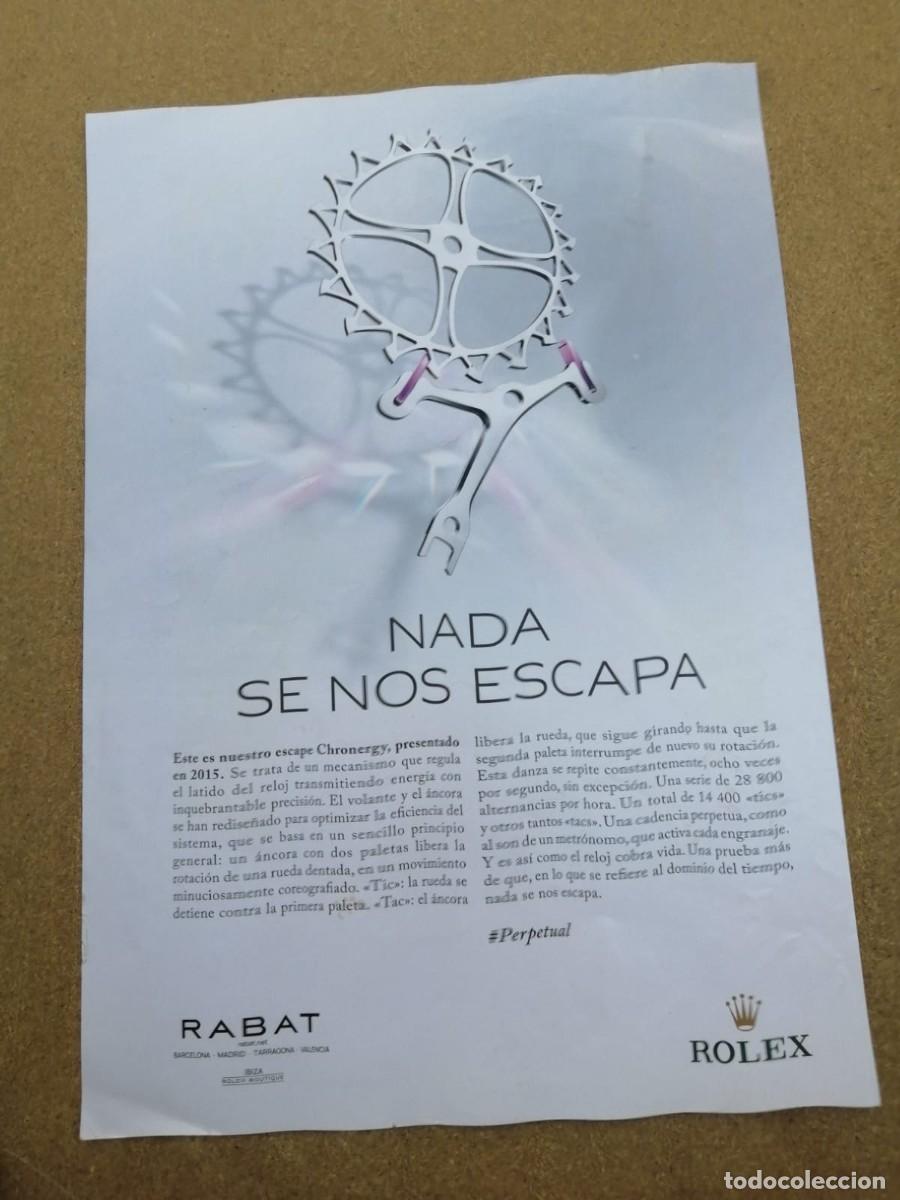 Otros art&iacute;culos de coleccionismo en papel: ANUNCIO. ROLEX......