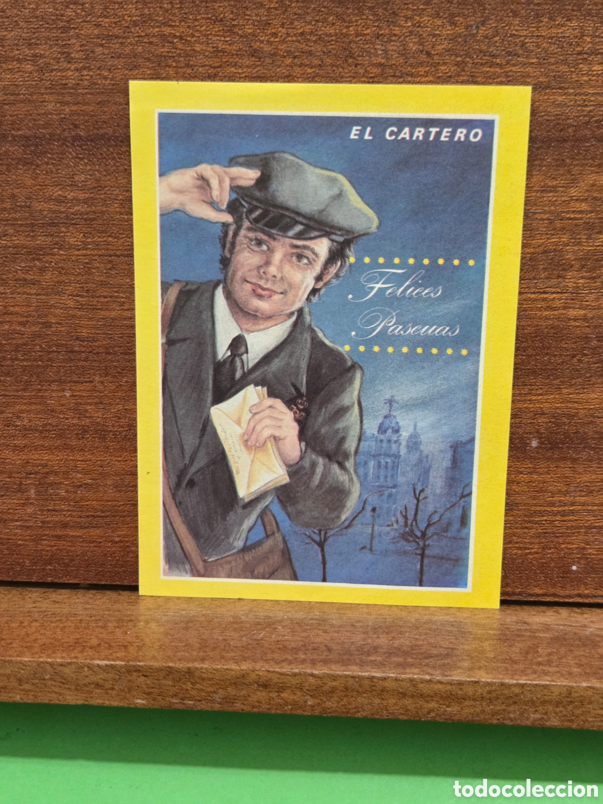 Otros art&iacute;culos de coleccionismo en papel: ANTIGUA FELICITACION...&rdquo;&rdquo;EL CARTERO&rdquo;&rdquo;...