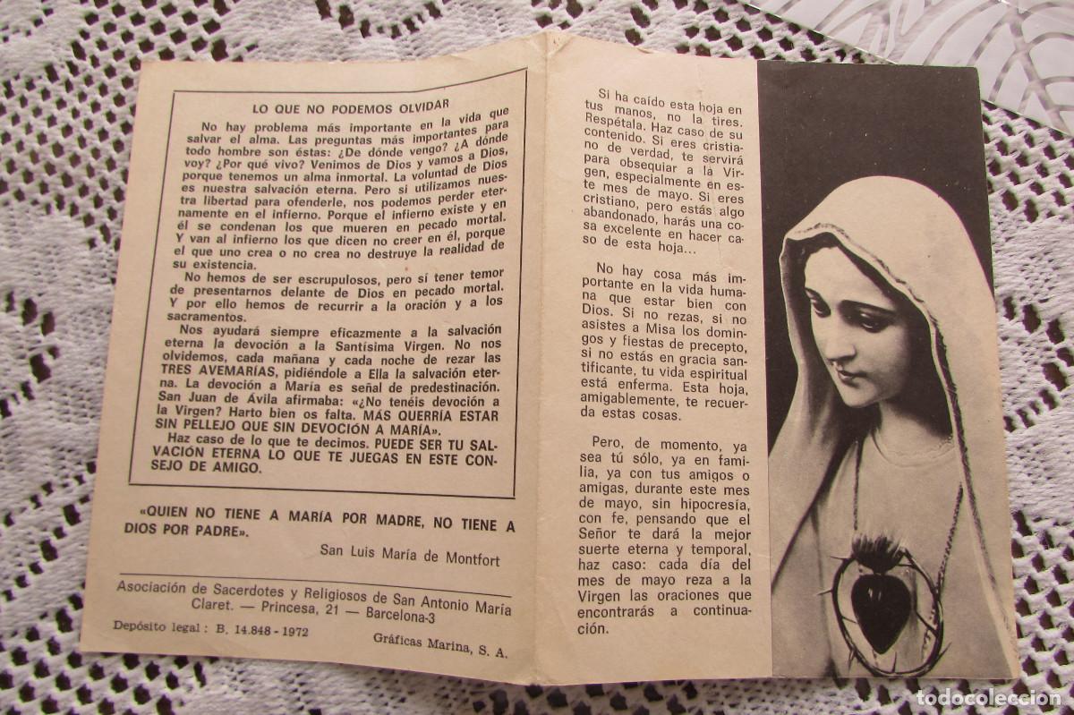 Otros art&iacute;culos de coleccionismo en papel: MES DE MARIA GRAFICAS MARINA 1972