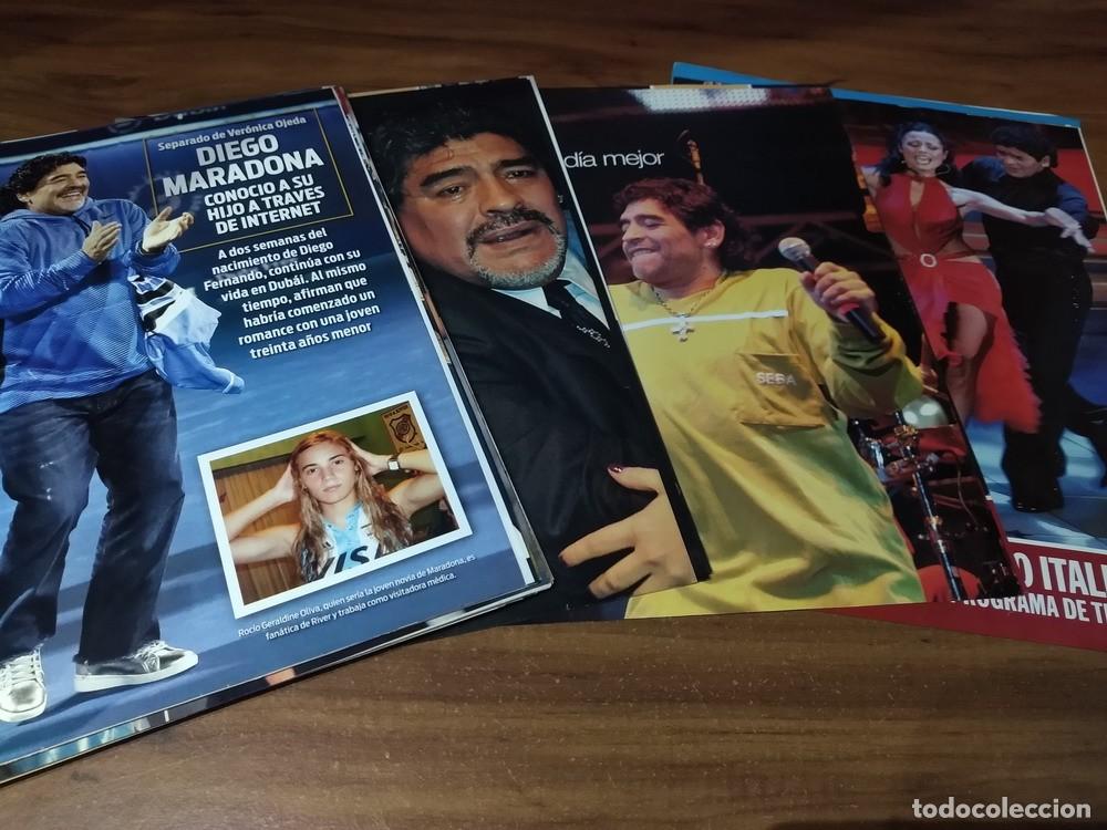 Otros art&iacute;culos de coleccionismo en papel: Diego Maradona * Lote 100 Paginas Revistas Clippings # 3