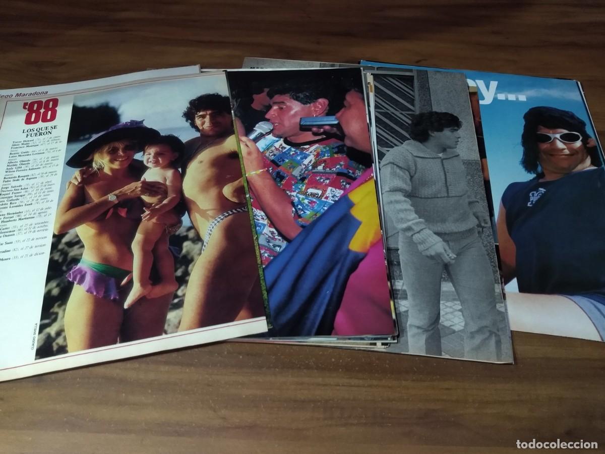 Otros art&iacute;culos de coleccionismo en papel: Diego Maradona * Lote 100 Paginas Revistas Clippings # 6