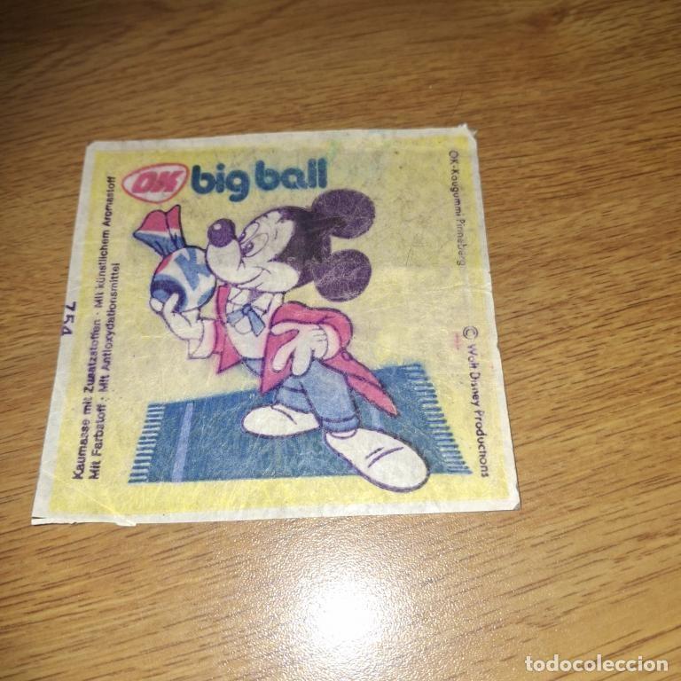 Otros art&iacute;culos de coleccionismo en papel: TATTOO BUBBLE OK Kaugummi big boll Disney Mickey Mouse 1970