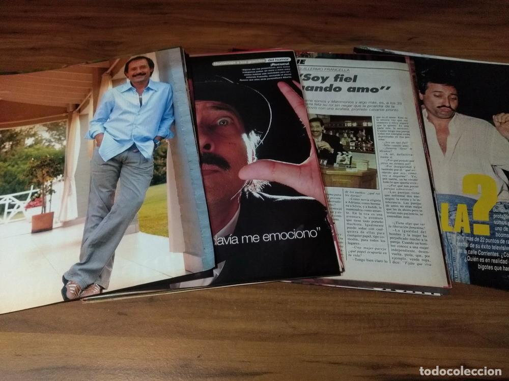 Otros art&iacute;culos de coleccionismo en papel: Guillermo Francella * Lote 100 Paginas Revistas Clippings