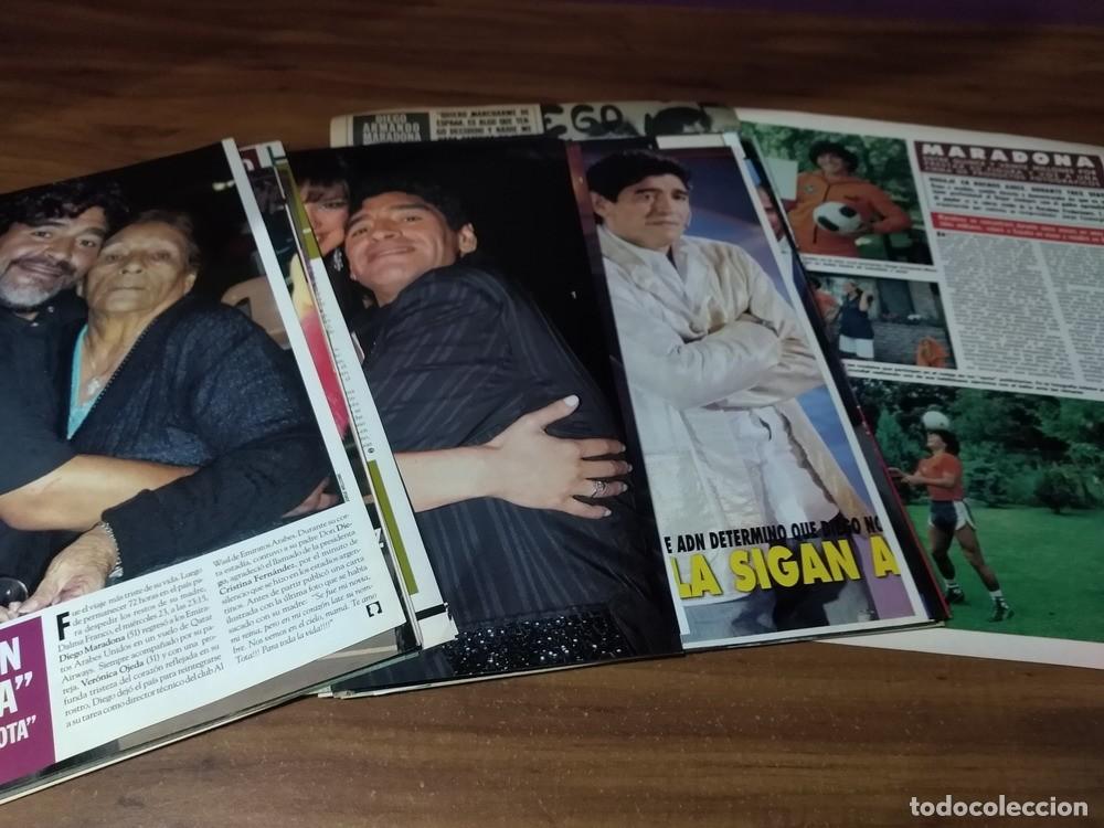 Otros art&iacute;culos de coleccionismo en papel: Diego Maradona * Lote 100 Paginas Revistas Clippings # 4