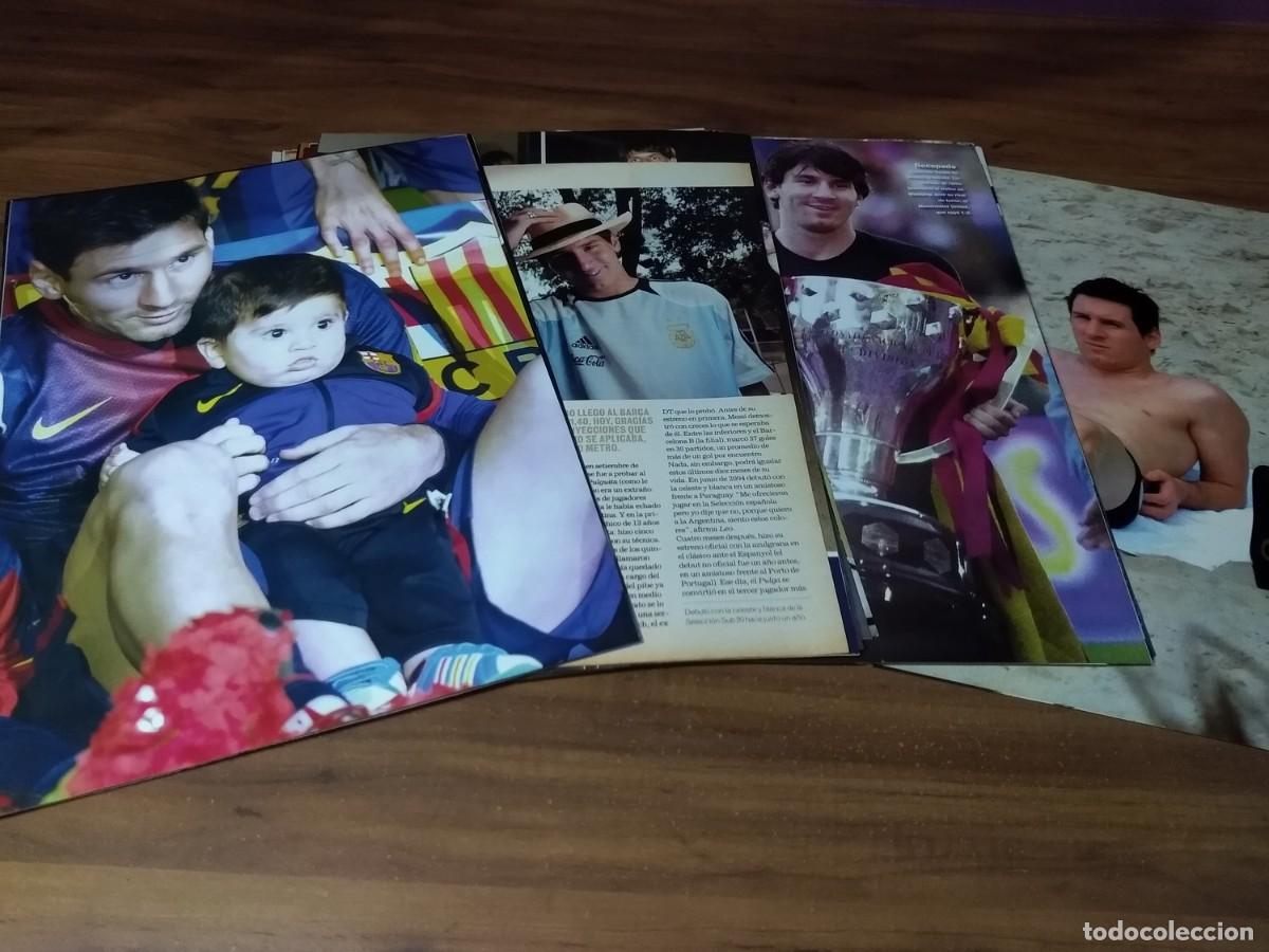 Otros art&iacute;culos de coleccionismo en papel: Lionel Messi * Lote 100 Paginas Revistas Clippings