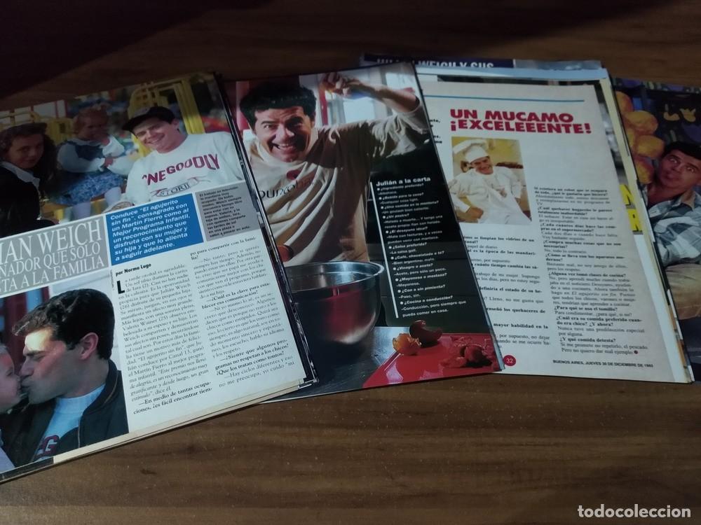 Otros art&iacute;culos de coleccionismo en papel: Julian Weich * Lote 100 Paginas Revistas Clippings