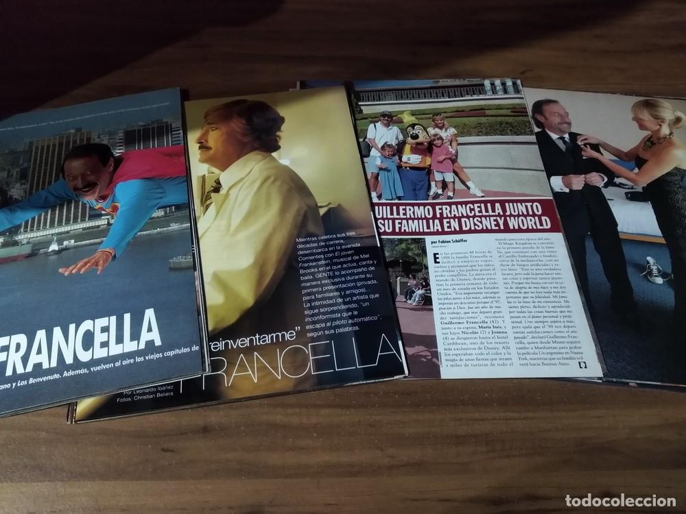 Otros art&iacute;culos de coleccionismo en papel: Guillermo Francella * Lote 100 Paginas Revistas Clippings # 2