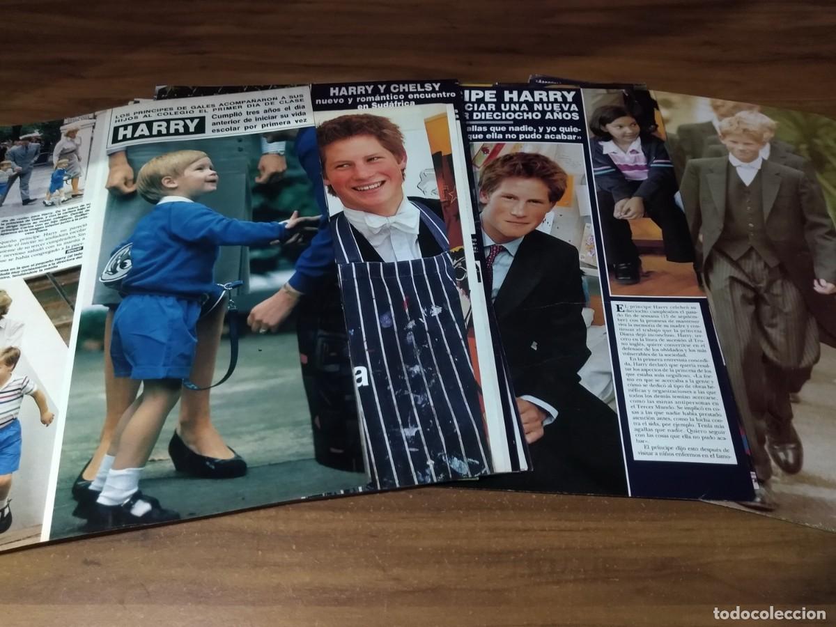 Otros art&iacute;culos de coleccionismo en papel: Principe Harry * Lote 100 Paginas Revistas Clippings
