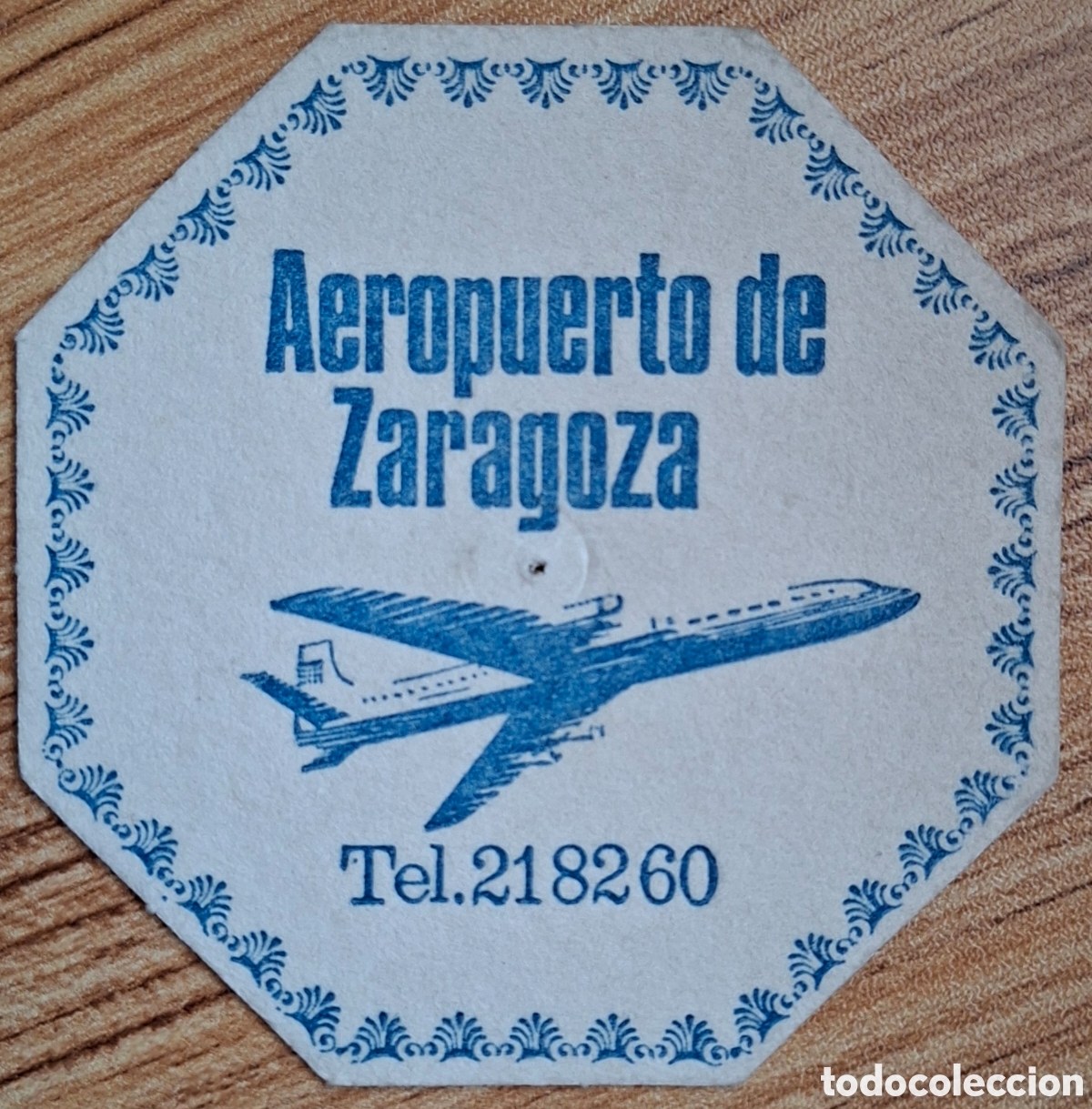 Otros art&iacute;culos de coleccionismo en papel: Posavasos Aeropuerto de Zaragoza