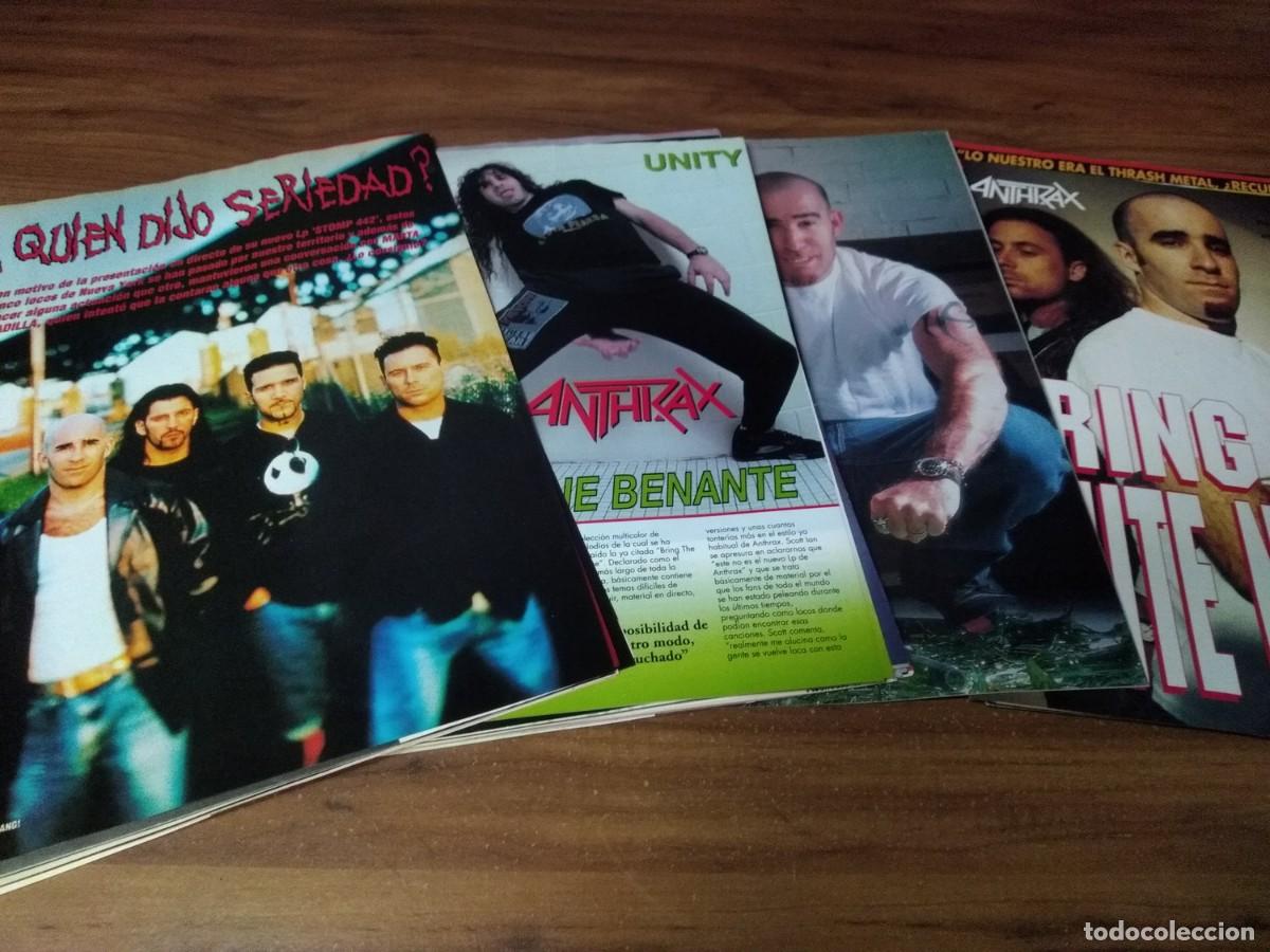 Otros art&iacute;culos de coleccionismo en papel: Anthrax * Lote 100 Paginas Revistas Clippings