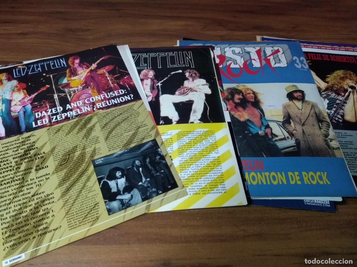 Otros art&iacute;culos de coleccionismo en papel: Led Zeppelin * Lote 100 Paginas Revistas Clippings