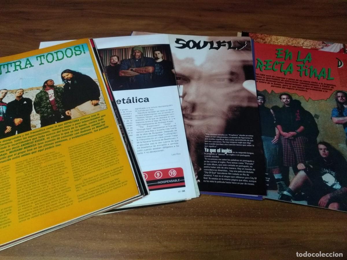Otros art&iacute;culos de coleccionismo en papel: Sepultura & Soulfly * Lote 100 Paginas Revistas Clippings # 3
