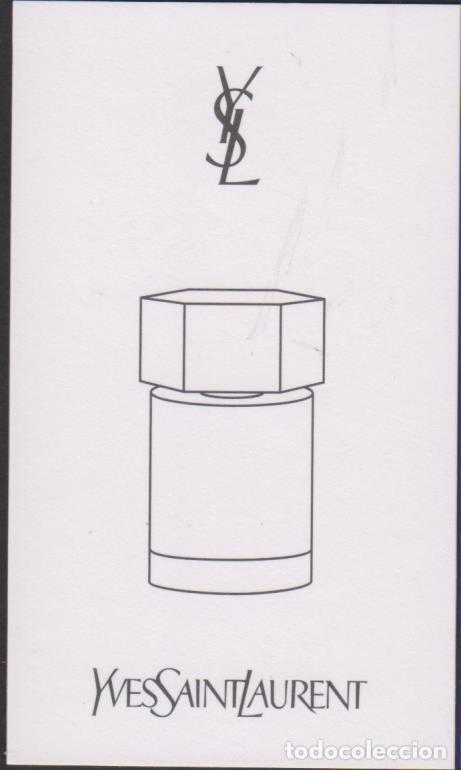 Otros art&iacute;culos de coleccionismo en papel: tarjeta probador perfume YVES SAINT LAURENT L'HOMME parfum fragrance fragancia SOY.YO