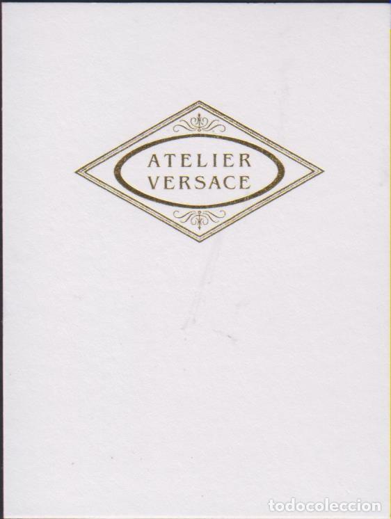 Otros art&iacute;culos de coleccionismo en papel: tarjeta probador perfume ATELIER VERSACE parfum fragrance fragancia SOY.YO