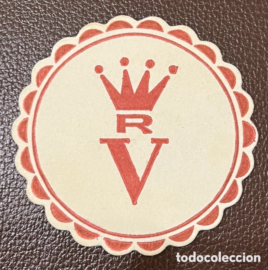 Otros art&iacute;culos de coleccionismo en papel: Posavasos. RV con Corona. A&ntilde;os 70.