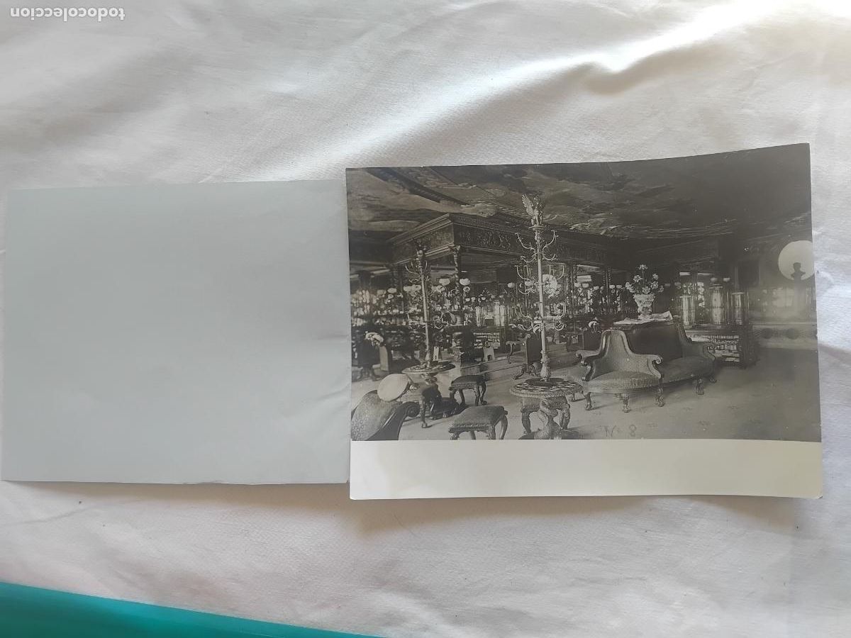 Otros art&iacute;culos de coleccionismo en papel: FOTOGRFIA DE LA PELUQUERIA CEBADO 1890-1910. PRIMERA PELUQUERIA FEMENINA DE ESPA&Ntilde;A. 24 X 18 CM