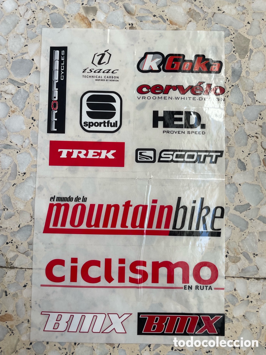 Otros art&iacute;culos de coleccionismo en papel: Pegatinas de ciclismo