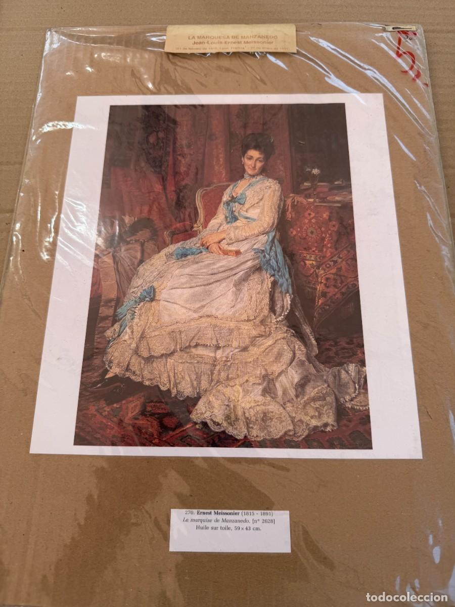 Otros art&iacute;culos de coleccionismo en papel: S1- REPRODUCCION DEL RETRATO DE LA II MARQUESA DE MANZANERO DE ERNES MEISSONIER RM 1.872