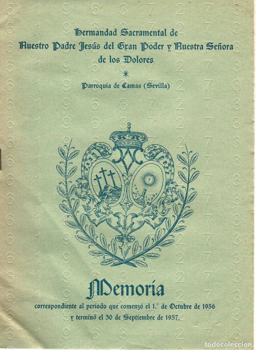 Otros art&iacute;culos de coleccionismo en papel: CAMAS SEVILLA HERMANDAD JESUS DEL GRAN PODER SEMANA SANTA MEMORIA 1956 CR3