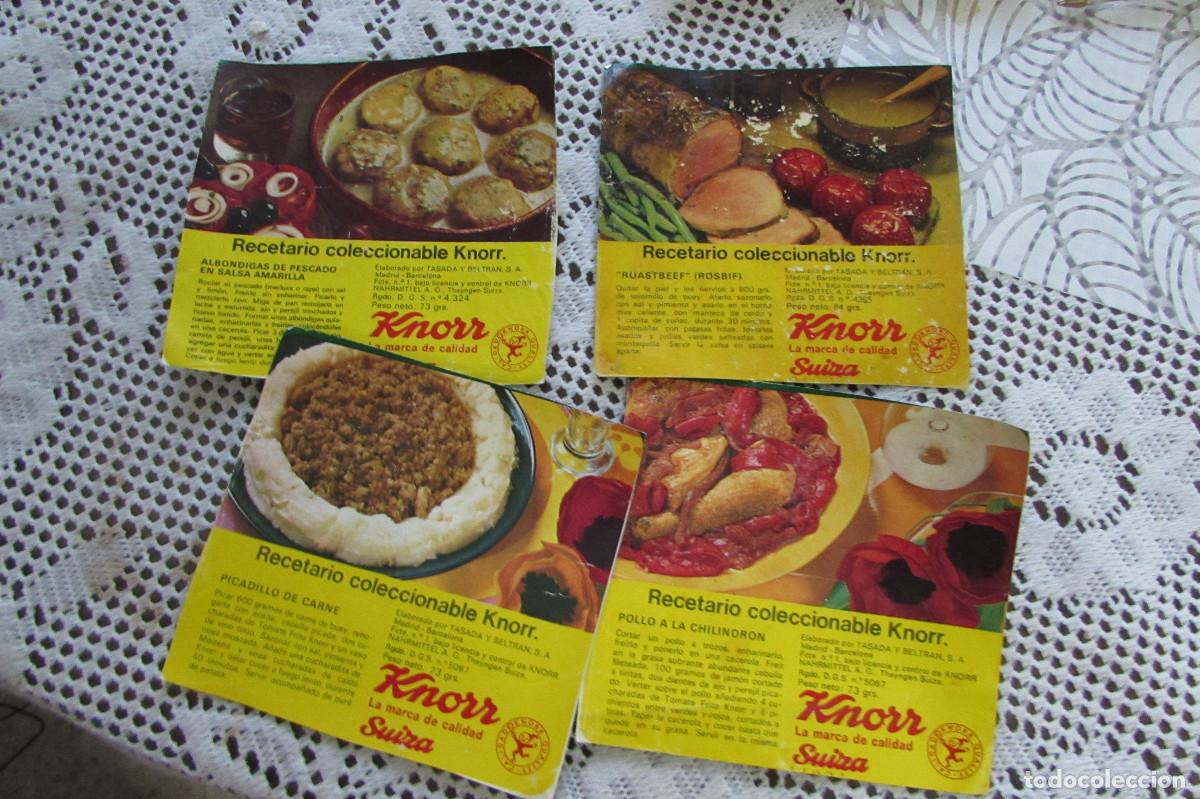 Otros art&iacute;culos de coleccionismo en papel: RECETAS RECETARIO COLECCIONABLE KNORR