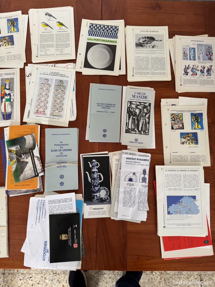 Otros art&iacute;culos de coleccionismo en papel: Sargadelos O Castro, lote de 120 folletos sobre piezas realizadas por Sargadelos Lugo Galicia