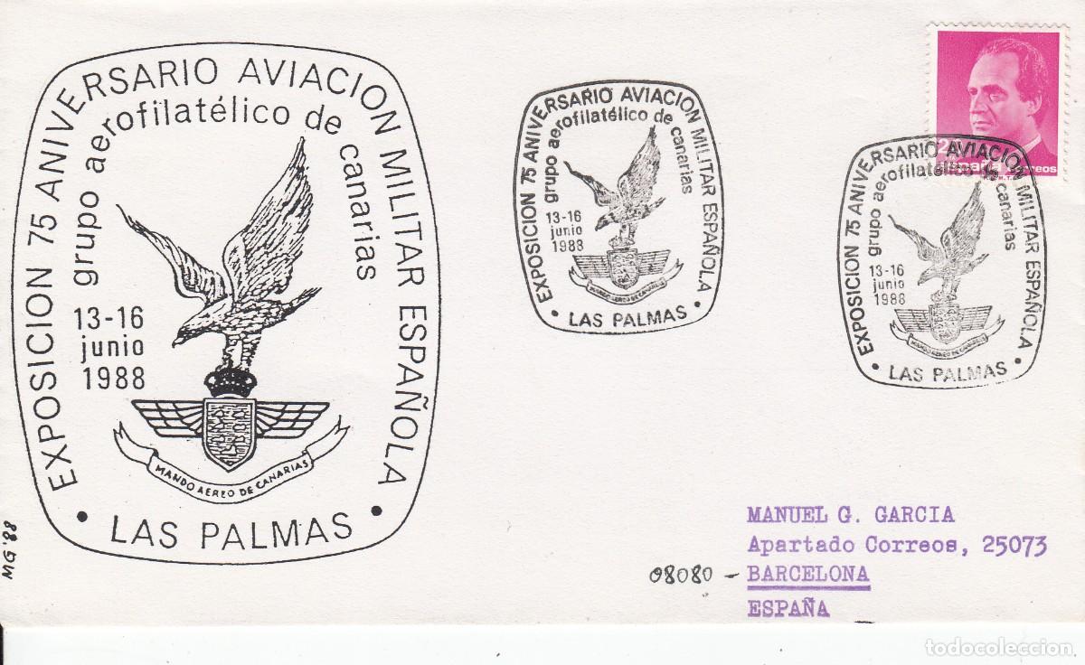 Otros art&iacute;culos de coleccionismo en papel: MATASELLOS ANIVERSARIO AVIACI&Oacute;N MILITAR ESPA&Ntilde;OLA - LAS PALMAS - 1988