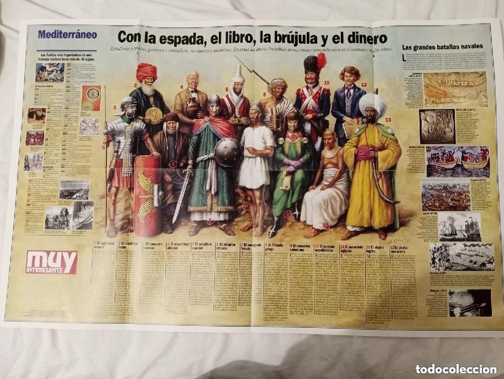 Otros art&iacute;culos de coleccionismo en papel: POSTER DE REVISTA MUY INTERESANTE - MEDITARRANEO - HISTORIA -VER FOTOS