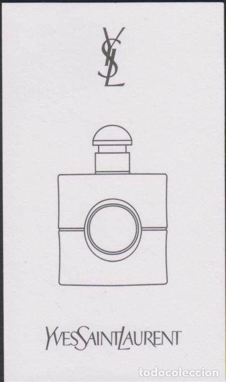 Otros art&iacute;culos de coleccionismo en papel: tarjeta probador perfume YVES SAINT LAURENT BLACK OPIUM parfum fragrance fragancia SOY.YO