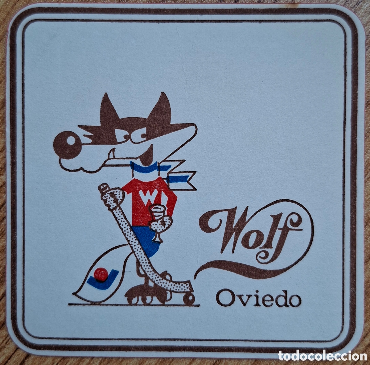 Otros art&iacute;culos de coleccionismo en papel: Posavasos Wolf - Vucko Sarajevo 84 - Oviedo (Asturias)