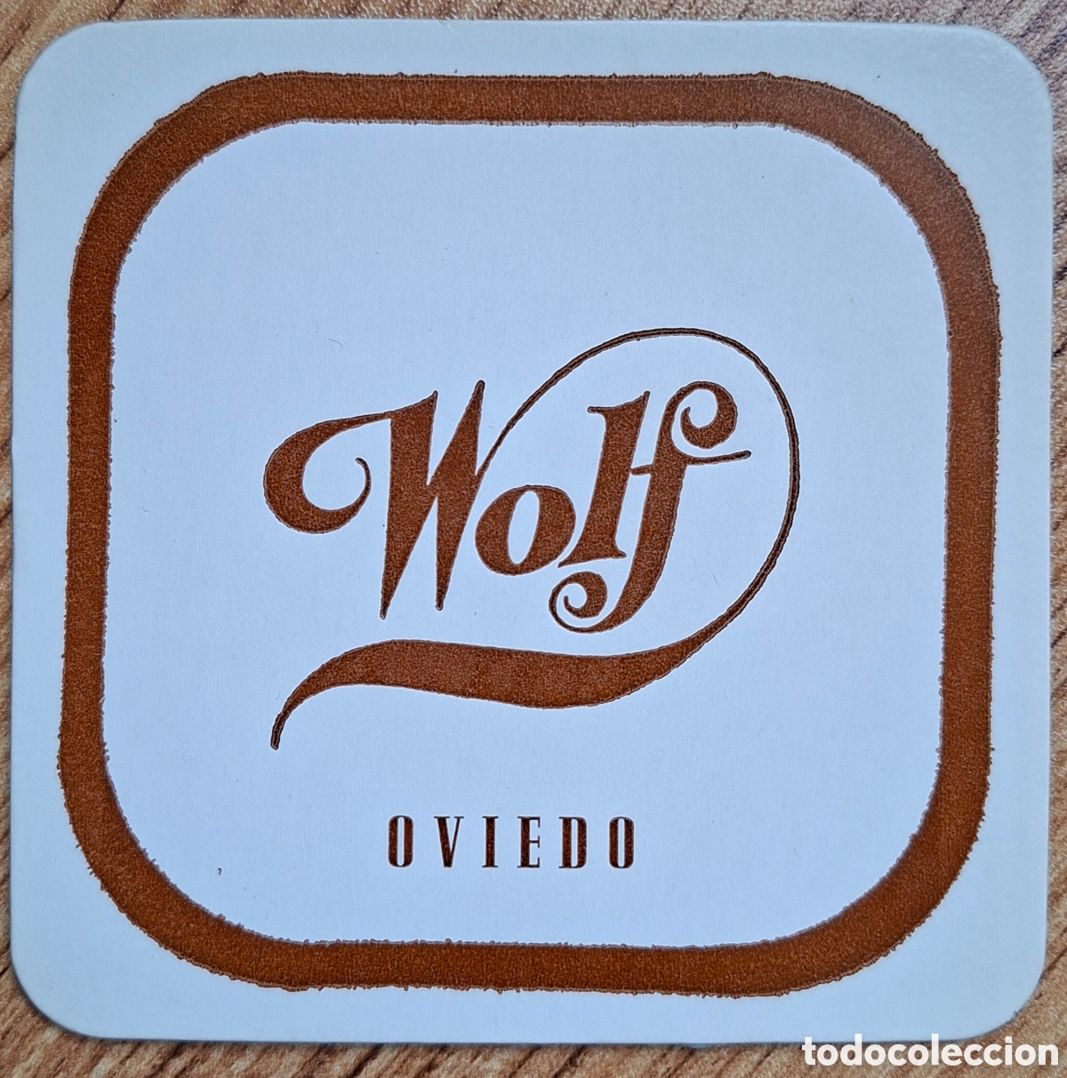 Otros art&iacute;culos de coleccionismo en papel: Posavasos Wolf - Oviedo (Asturias)