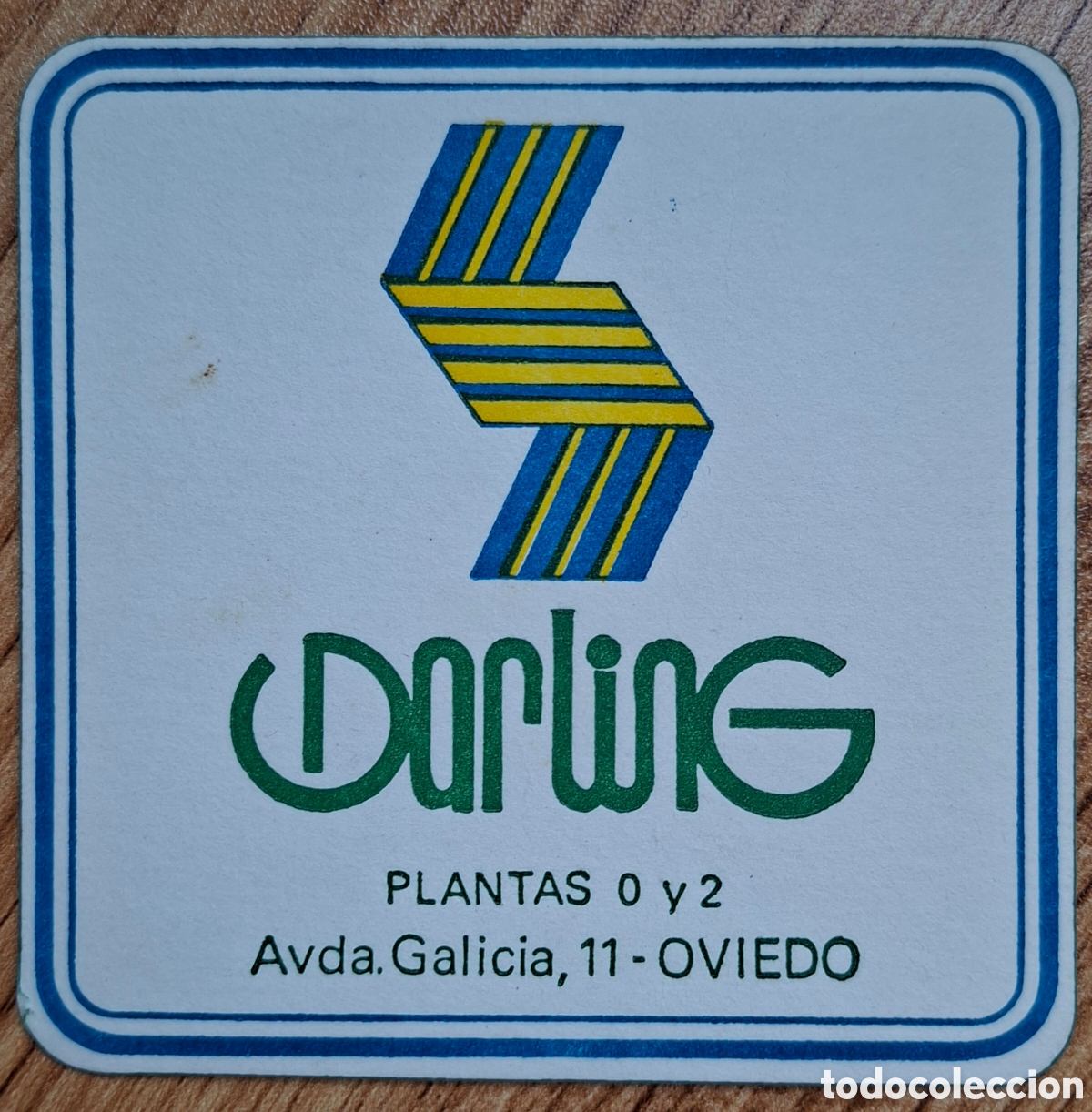 Otros art&iacute;culos de coleccionismo en papel: Posavasos Cafeter&iacute;a Darling - CC Salesas Plantas 0 y 2- Oviedo (Asturias)